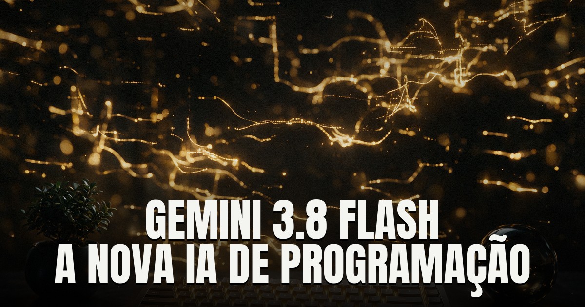 Capa do post: Google prepara Gemini 3.8 Flash, IA de programação para enfrentar Anthropic e OpenAI