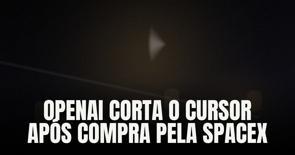 Capa do post: OpenAI vai cortar o Cursor após compra pela SpaceX: modelos GPT saem do editor em 12 de novembro