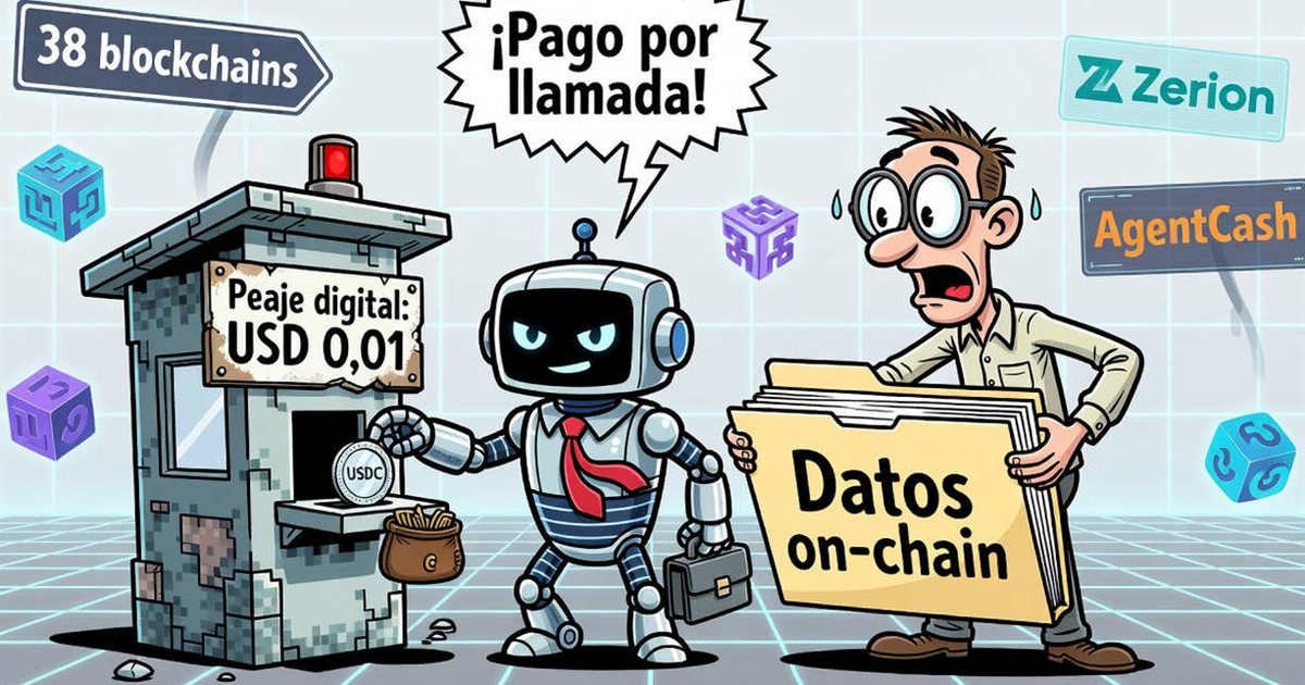Capa do post: Agentes de IA passam a pagar por dados de blockchain com USDC, sem chave de API
